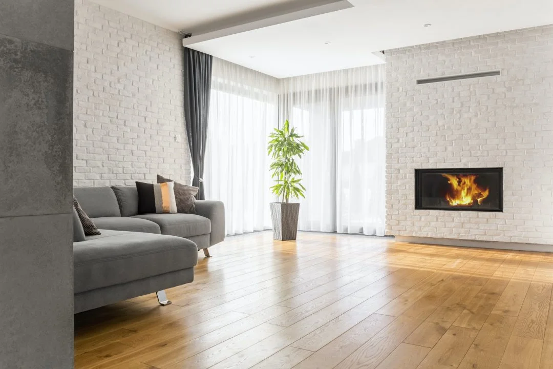 Living room-with wood flooring